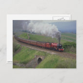 Dampfzug Postkarte (Vorne/Hinten)