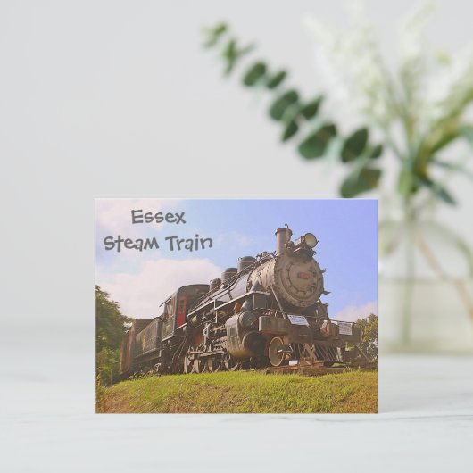 Dampfzug Postkarte (Stehend Vorderseite)