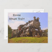 Dampfzug Postkarte (Vorne/Hinten)