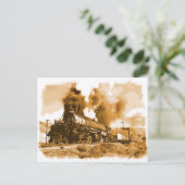 Dampfzug Postkarte (Stehend Vorderseite)