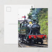 DAMPFZUG POSTKARTE (Vorne/Hinten)