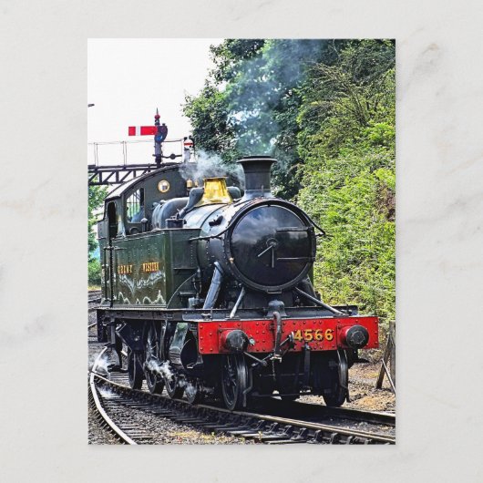 DAMPFZUG POSTKARTE (Vorderseite)
