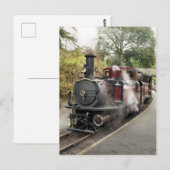 DAMPFZUG POSTKARTE (Vorne/Hinten)