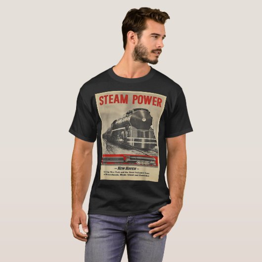 Dampfzug Power Motor Train T-Shirt (Vorne ganz)