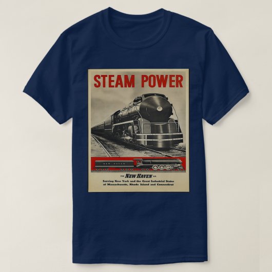 Dampfzug Power Motor Train T-Shirt (Design vorne)