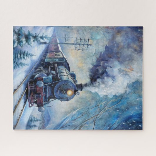 Dampfzug Puzzle (Horizontal)