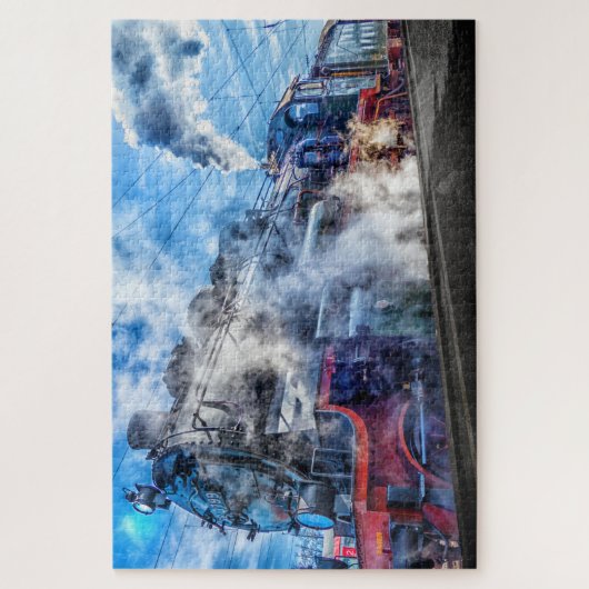 Dampfzug Puzzle (Vertikal)