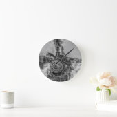 Dampfzug Runde Wanduhr (Zuhause)