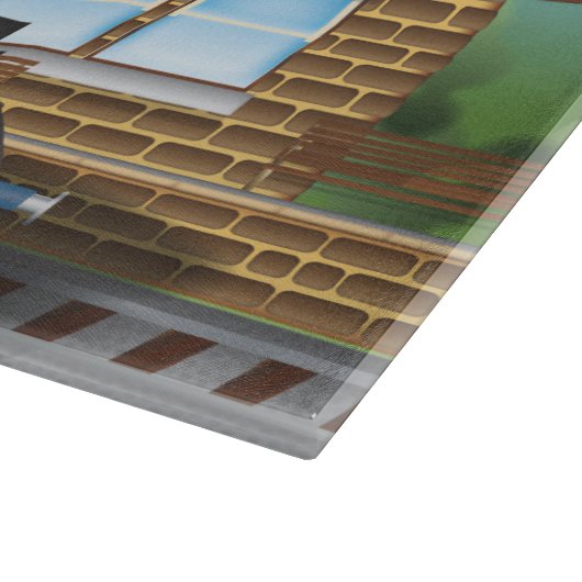 Dampfzug Schneidebrett (Ecke)