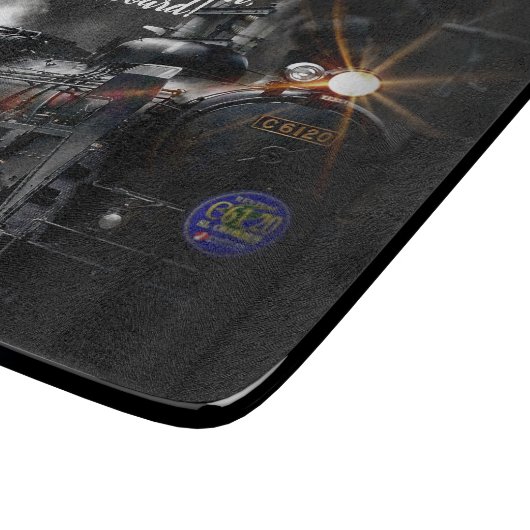 Dampfzug Schneidebrett (Ecke)