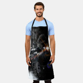 Dampfzug Schürze (Getragen)