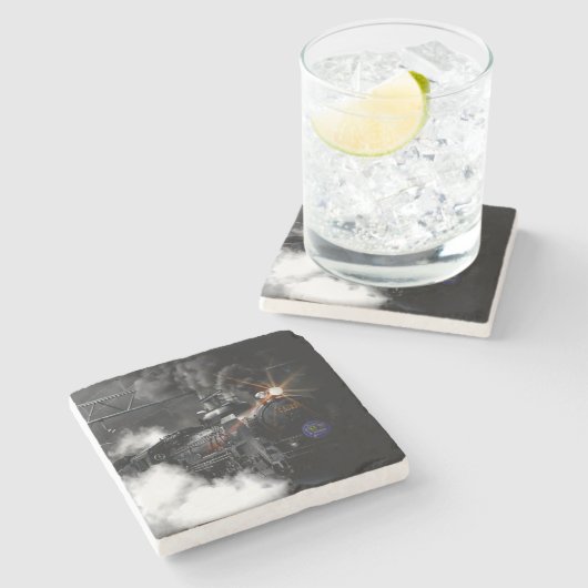 Dampfzug Steinuntersetzer (Seitenansicht)