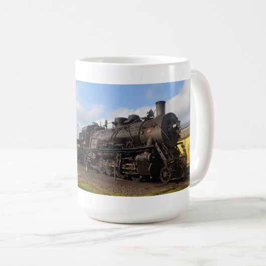 Dampfzug-Tasse Kaffeetasse (VorderseiteRechts)