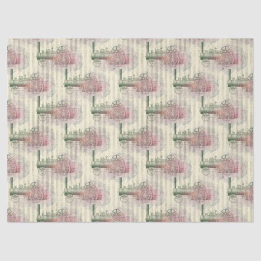 Dampfzug und Motor-Entflechtung Seidenpapier (Vorderseite)