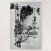 Dampfzug - Vintage Züge Puzzle (Vertikal)