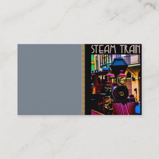 Dampfzug-Visitenkarte Visitenkarte (Vorderseite)