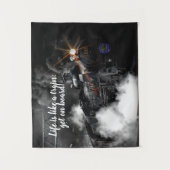 Dampfzug Wandteppich (Vorderseite)