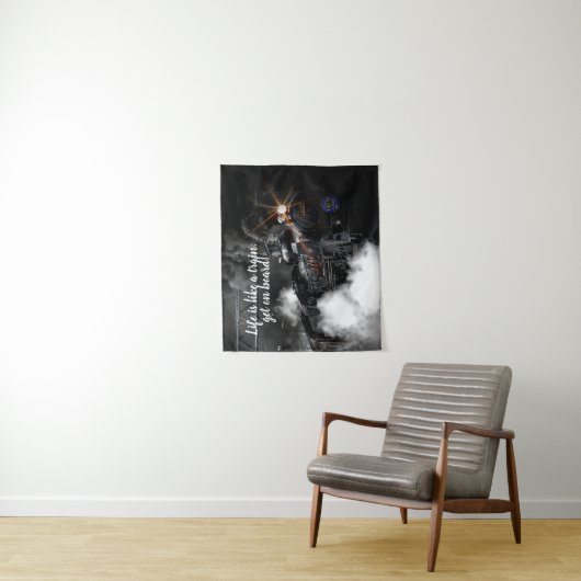 Dampfzug Wandteppich (Beispiel)