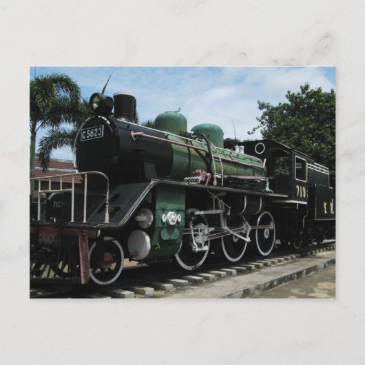 Dampfzug WW2 an der Kwai-Brücke Postkarte (Vorderseite)