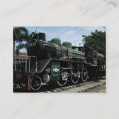 Dampfzug WW2 an der Kwai-Brücke Visitenkarte (Rückseite)