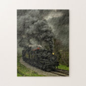 Dampfzug zum Erbe mit dem Smoke Jigsaw Puzzle (Vertikal)