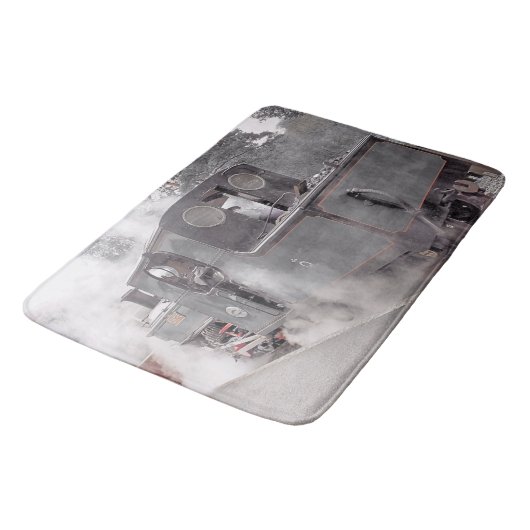 DAMPFZÜGE BADEMATTE (Schrägansicht)