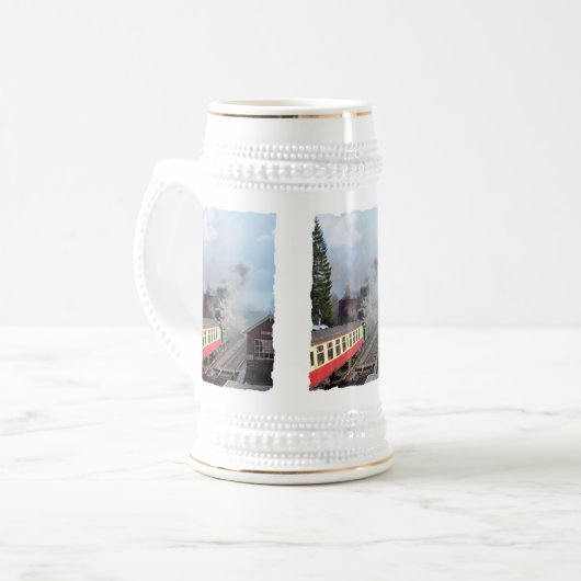 DAMPFZÜGE BIERGLAS (Vorderseite Links)