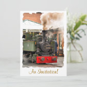 DAMPFZÜGE EINLADUNG (Stehend Vorderseite)