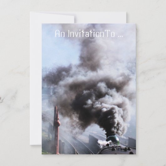 DAMPFZÜGE EINLADUNG (Vorderseite)