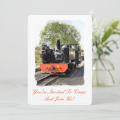 DAMPFZÜGE EINLADUNG (Stehend Vorderseite)