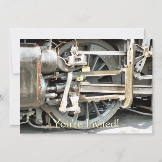 DAMPFZÜGE EINLADUNG (Vorderseite)