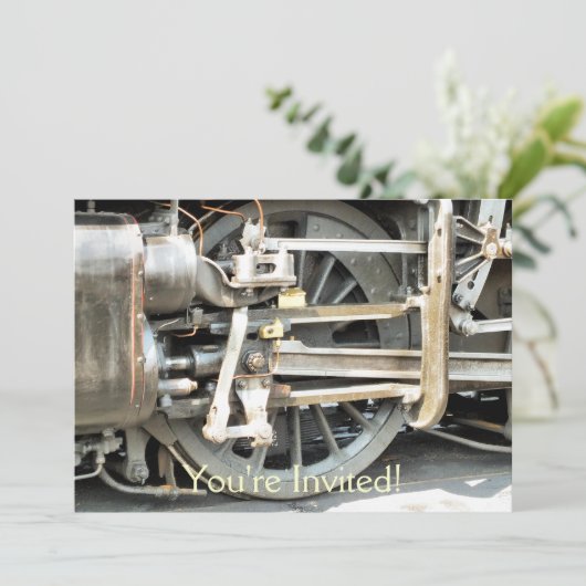 DAMPFZÜGE EINLADUNG (Stehend Vorderseite)