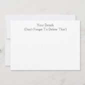 DAMPFZÜGE EINLADUNG (Rückseite)