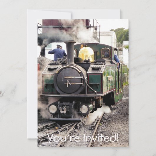 DAMPFZÜGE EINLADUNG (Vorderseite)