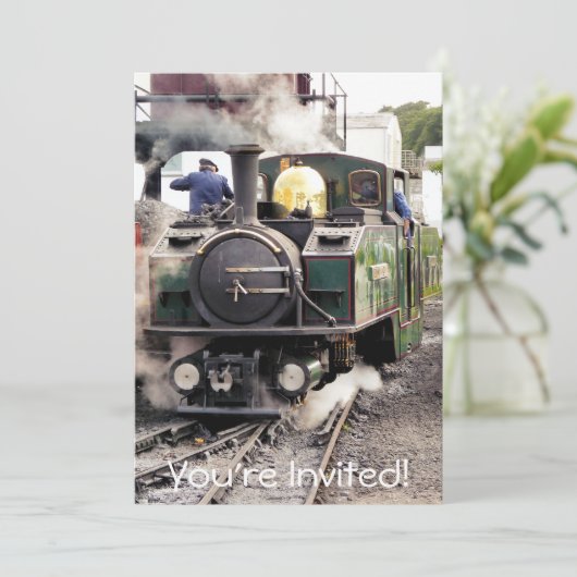 DAMPFZÜGE EINLADUNG (Stehend Vorderseite)