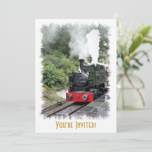 DAMPFZÜGE EINLADUNG (Stehend Vorderseite)