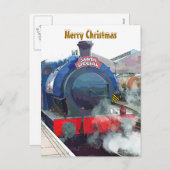 DAMPFZÜGE FEIERTAGSPOSTKARTE (Vorne/Hinten)