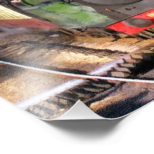 DAMPFZÜGE FOTODRUCK (Ecke)