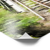 DAMPFZÜGE FOTODRUCK (Ecke)