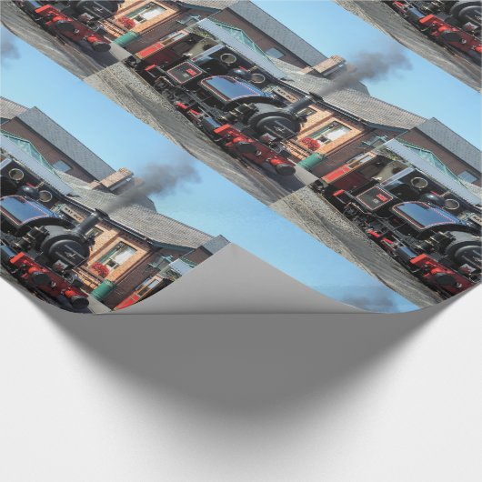 DAMPFZÜGE GESCHENKPAPIER (Ecke)