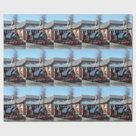 DAMPFZÜGE GESCHENKPAPIER (Flach)