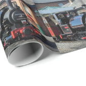 DAMPFZÜGE GESCHENKPAPIER (Rolleneckpunkt)