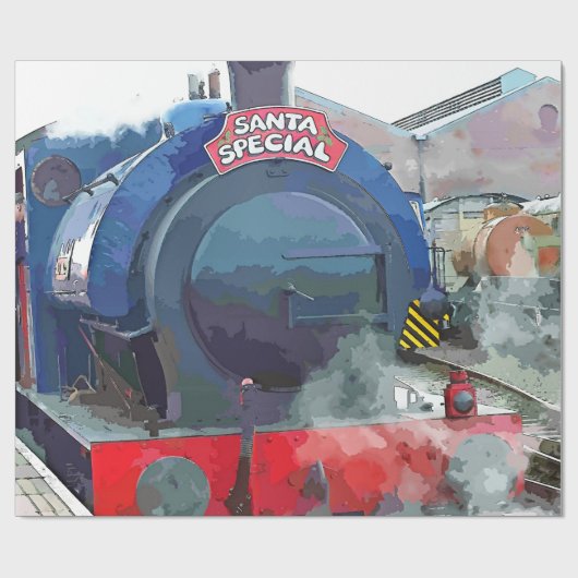 DAMPFZÜGE GESCHENKPAPIER (Flach)