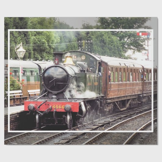 DAMPFZÜGE GESCHENKPAPIER (Flach)