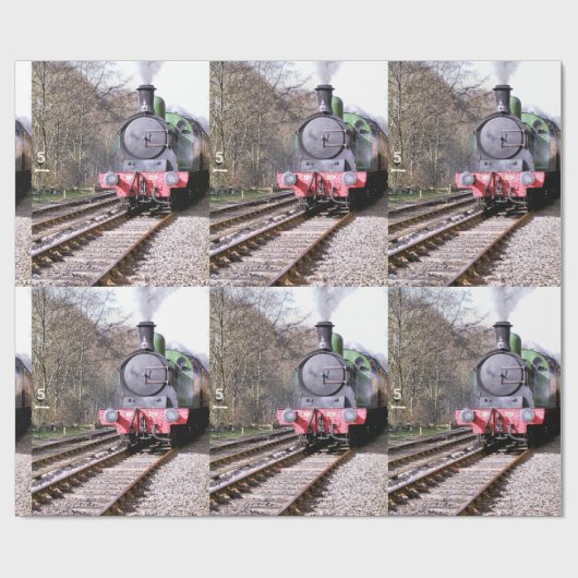 DAMPFZÜGE GESCHENKPAPIER (Flach)