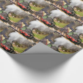 DAMPFZÜGE GESCHENKPAPIER (Ecke)