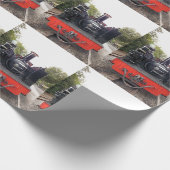 DAMPFZÜGE GESCHENKPAPIER (Ecke)