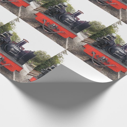 DAMPFZÜGE GESCHENKPAPIER (Ecke)