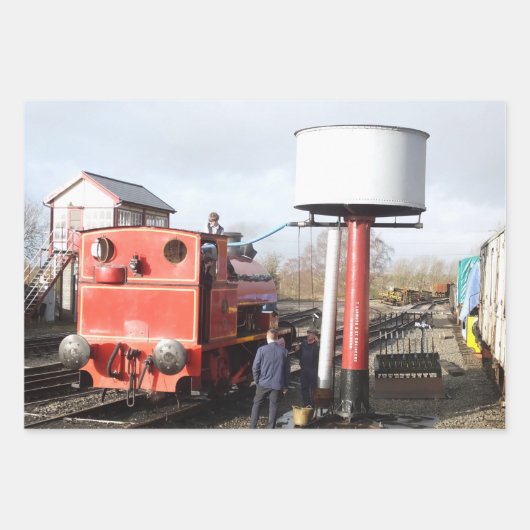 DAMPFZÜGE GESCHENKPAPIER SET (Vorderseite 2)