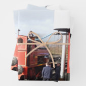 DAMPFZÜGE GESCHENKPAPIER SET (Beispiel)